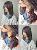 髪質改善カラーイルミナカラーモーヴブラウン