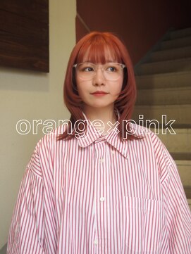 コレットヘアー ザモリオカ(Colette HAIR the MORIOKA) -kanna-♪オレンジ×ピンク×フェイスレイヤーで春気分♪
