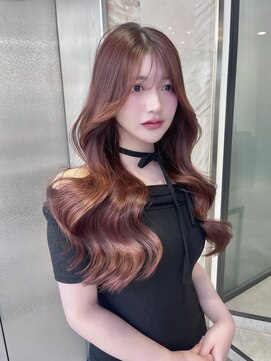 リリー(Lilley) マロンベージュ×小顔レイヤー×韓国風巻き×髪質改善