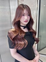リリー(Lilley) マロンベージュ×小顔レイヤー×韓国風巻き×髪質改善
