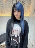 ブルー×ブラックのツートーンカラー