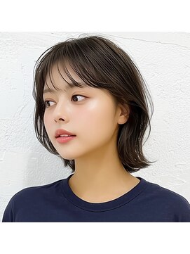 モンド ヘアクリエーション 下荒田店(monde hair creation) 【monde】外ハネボブ×シースルーバング