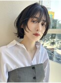 軽めミニボブ/切りっぱなしボブ/レイヤーボブ/外ハネボブ渋谷