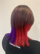 ルルバイアズール 草加店(LULU by azule)&nbsp;ツートンカラー，レッド，パープル【草加】