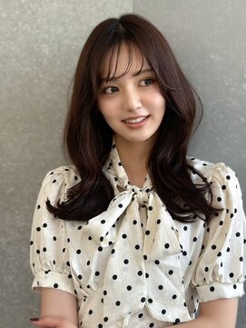 ハローバイシー 仙台(Hello by Sea) ココアベージュ×レイヤー[小顔/黒髪/オリーブグレー]