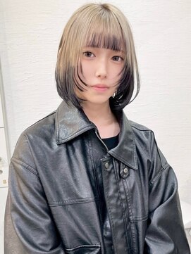 ネハス 名古屋栄店(nehus.) 学割ブリーチハイライト髪質改善ダブルカラーレイヤーカット