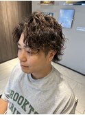 波巻きパーマ
