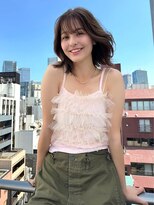 ディフィーノ 青山(DIFINO) 【DIFINO 青山】ミディアム/レイヤーカット/シアーブラウン