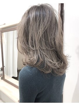ヘアーアンドアトリエ マール(Hair&Atelier Marl) 【Marl】アッシュベージュカラーの無造作ボブ♪