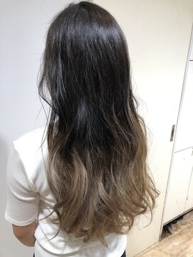 リプルヘアー ウエスト(ripple hair west) ベージュグラデーション