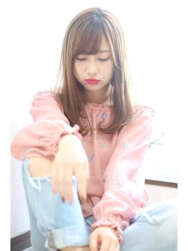 アーレル(Arlel) ☆Arlel 池袋☆斜めバング美肌ミルクティーアッシュハニーヘア