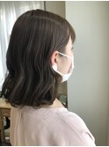 *カーキグレージュ×くびれヘア*