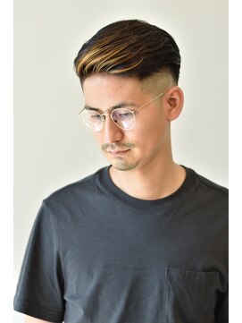 ステップ(STEP) MENS HAIR  かき上げ　サイドグラデーション【姫路　メンズ】