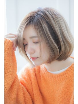 グラム 高田馬場(glam) 透明感あるヌーディーボブ
