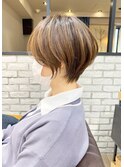 30代/40代/50代小顔前下がりショートボブ【中村】