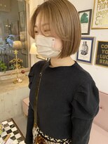 ニカ(NICA) 【NICA】ミニボブショートボブミルクティーベージュ ▽中山