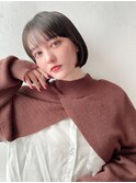 脱！まる子！ミニボブ#透明感ブランジュカラー
