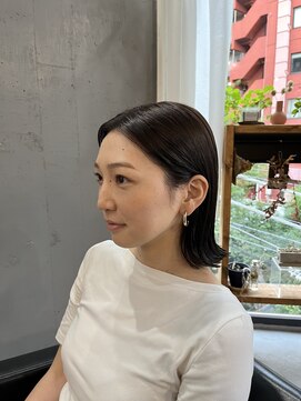 パム 恵比寿(PAM.) ダークブラウン外ハネボブ