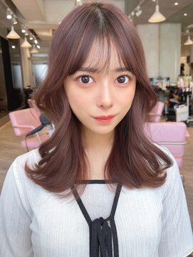 ミラリー トウキョウ(Mirareee Tokyo) 20代30代40代◎韓国ヘアー顔周りレイヤー青髪似合わせカットロブ