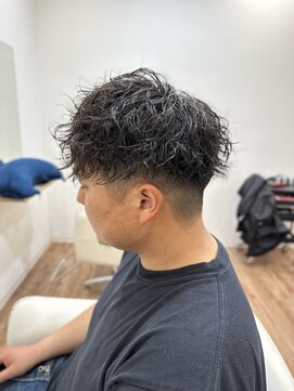 ルート(ROUTE) 刈り上げマッシュ×ツイストスパイラルパーマ