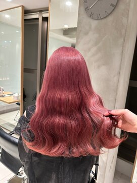 ガリカ シーム(Gallica/SEAM) 【桑原雪音】派手髪チェリーピンク/大人艶感フェミニンロング