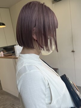 エクテ(ecouter) ピンクパープルカラー×ボブ