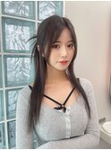 【LICCA 伊崎優李】韓国ヘア/レイヤーカット/前髪/ハーフアップ
