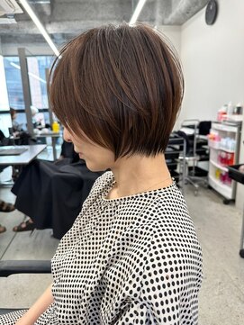 ジルブラン(JIL BLAN) ハイライトバレイヤージュダブルカラーショートカット30代40代