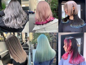 ラピス 名古屋駅前店(Lapis)の写真/《Wカラー・ハイトーンカラー・メッシュのスペシャリスト在籍》色落ちまで考えた貴方に最適な髪色をご提案!
