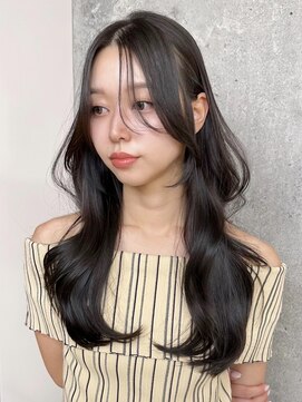 ミリ(mm) レイヤーカット オリーブベージュ カラー 韓国 髪質改善 仙台