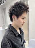 スパイキーショート/刈り上げなし/メンズ/メンズカット/八王子