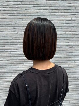 美容室 フォーリア Foglia あごラインボブ ナチュラル