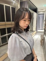 ヘアサロンガリカアオヤマ(hair salon Gallica aoyama)&nbsp;【坂本拓麻】柔らかい質感ニュアンスパーマ/オリーブグレージュ