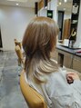 ライズヘアブランド エン(RISE HAIR BRAND en)&nbsp;明るい白髪染め&ポイントハイライト。