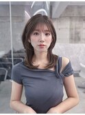 美髪韓国レイヤーイメチェン似合わせ小顔シースルーワイドバング