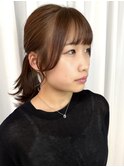 結んだ時のカワイイお顔周りの作り♪