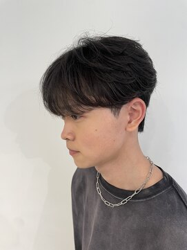 ニアウ 伊勢崎連取店(Niau) メンズマッシュウルフフェザーパーマメンズパーマ