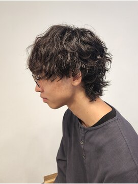 ニアウ 伊勢崎連取店(Niau) マッシュウルフ波巻きツイストスパイラルパーマ