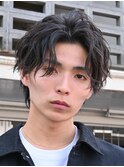心斎橋フェザーパーマフェザーショートセンターパート20代緩め