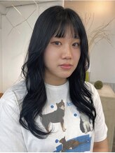 テルヴェ(Terve)&nbsp;韓国ヘアーブルーブラック暗髪透明感カラー