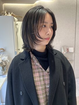 マイル 渋谷(mile) 【SATSUKI】ミディアムレイヤー/デザインカラー