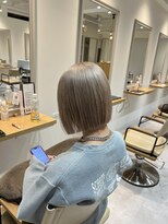 イコール 千葉(equal)&nbsp;大人ボブ/ミルクティーベージュ/ダブルカラー/[千葉]