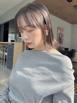 ケーツー エソラ池袋店(K-two) 切りっぱなしボブ*外ハネ*シースルバング*ワイドバング