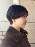 ハンサムショート/センターパート/マッシュショート
