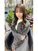 ルアナ 名古屋店(Luana)&nbsp;髪質改善カラーとエクステでつくるセミロングアッシュブラウン