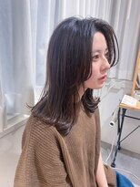 アトレ 武庫之荘(Atre.)&nbsp;大人可愛いブリーチなしグレージュ伸ばしかけ外ハネセミロング