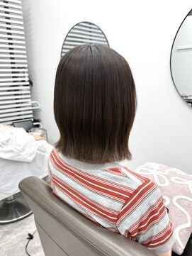 鏡と星 高田馬場 切りっぱなしボブ/縮毛矯正