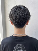 グルーミングサロン バーバー キャッスル 北浦和西口(Grooming salon Barber Castle)&nbsp;学生ブラックくせ毛風ツイストスパイラルパーママッシュp1北浦和