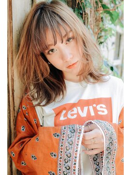 アリー 原宿 表参道(ALLY) [ALLY阿部]透明感バツグンなベージュカラー×シースルーバング 3