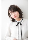 【加藤貴大】30代40代人気毛先パーマ小顔レイヤーヌードベージュ